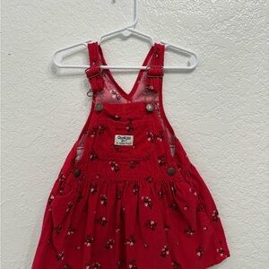 OshKosh B'gosh Red Floral Kids Casual Dress